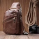 Модная женская сумка с одной лямкой через плечо из экокожи Vintage Коричневая (305516) - изображение 9
