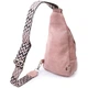 Женская сумка с акцентом на текстильную лямку из гладкой экокожи VINTAGE Bag 22772 Розовый - изображение 2