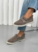 Лоферы женские зимние ShoesBand Темно-бежевые натуральная замша 39 (25,5 см) (S94251з) - изображение 3