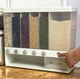 Кухонный органайзер с кнопкой-дозатором для круп и сыпучих продуктов на 6 отделений (Белый) - изображение 6