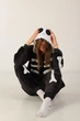 Детская Пижама Кигуруми для девочки My kigu Скелет Хэлоуин Helloween Черный 130-145 см. (MK202245G) - изображение 3