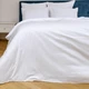 Комплект постельного белья SoundSleep Stripe сатин-страйп полуторный 160х220 см белый (93838863) - изображение 1