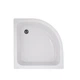 Душевая кабина Lidz Latwa SC80x80.SAT.MID.FR полукруглая, стекло Frost 4 мм + Lidz Душевой поддон KAPIELKA ST80x80x26, с панелью - изображение 9