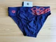 Мужские плавки брифы 003511704 M Arena Spirit Brief Navy-Fluo Red USA 34 Синий/Коралловый - изображение 3