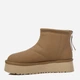 Женские угги низкие кожаные с мехом Allshoes 187866 40 Коричневые (ROZ6501055110) - изображение 3