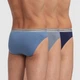 Трусы классические DIM D09B8x3 5р 3 шт bleu j/gris s/bleu d - изображение 3