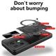 Ударопрочный чехол Bracket case with Magnetic для Xiaomi Redmi Note 13 Pro 4G / Poco M6 Pro 4G Black Без бренда - изображение 6