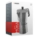 Кавоварка гейзерна Vinzer Moka Granito VZ-50399 360 мл 9 чашок сірий - зображення 3