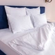 Комплект постільної білизни SoundSleep Stripe сатин-страйп полуторний 160х220 см білий (93838863) - зображення 8