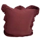 Декоративна наволочка SoundSleep Muslin Burgundy 45х45 см із рюшами бургунді (94331776) - зображення 4