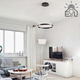 Управляемая светодиодная СМАРТ люстра ESLLSE STELLA 64W R SMART 400Х1200мм Черная - изображение 4
