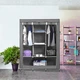 Шкаф тканевый раскладной Stenson R93320 130 х 45 х 175 см Серый (R93320 grey) - изображение 5