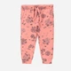 Детские спортивные штаны для девочки Coccodrillo Flowers Girl Newborn ZC4120102FGN-007 74 см Розовые (5904986437667) - изображение 1