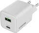 Ładowarka sieciowa Canyon GaN CU45AC USB Type-A QC4.0 18W Type-C PD 45W White (CNS-CUW45AC) - obraz 1
