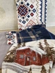 Турецкое новогоднее постельное белье First Choice фланель Nature navy blue полуторное - изображение 4