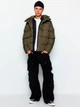 Куртка зимняя короткая мужская Trendyol TMNAW23MO00086 2XL Хаки (8683049848622) - изображение 3