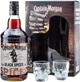 Ромовий напій Captain Morgan Spiced Black 0.7 л 40% + 2 чарки (4820178650533) - зображення 1