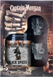 Ромовий напій Captain Morgan Spiced Black 0.7 л 40% + 2 чарки (4820178650533) - зображення 2