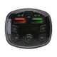 Автомобильный FM-модулятор MP3 в прикуриватель Earldom ET-M71 2xUSB+1xType-C 3.1A с LED-дисплеем Черный - изображение 3