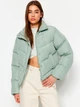 Куртка демисезонная короткая женская Trendyol TWOAW24MO00048 L Мятная (8683048795194) - изображение 1