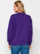 Свитшот на флисе женский Trendyol TWOAW24SW00101 L Фиолетовый (8683049013501) - изображение 2
