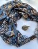 Дизайнерська хустка "Синій океан любові" від бренда My Scarf, подарунок жінці - изображение 3