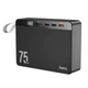 Повербанк на 75000 mAh с быстрой зарядкой HOCO Overlord fully compatible (3USB/Type-C,22.5W, 5A, QC/PD). Black - изображение 1