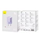 Сетевое зарядное устройство 1x Type-C с быстрой зарядкой GaN5 Fast Charger 20W блок питания фиолетовый, Baseus (CCGN050105) - изображение 5