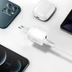 Сетевое зарядное устройство 1Type-C+1USB на 30W с быстрой зарядкой QC+PD блок питания белый Baseus (CCSUPP-E02) - изображение 7