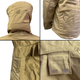 Куртка мужская тактическая Pave Hawk PLY-6 Sand Khaki XL с капюшоном на флисе - изображение 6