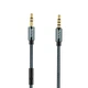 Кабель Aux Audio Hoco Noble UPA-04 3.5-3.5 + Mic 1m (Gray) [23423] - зображення 1