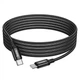 Кабель HOCO X91 Radiance 60W charging data cable for Type-C to Type-C(L=3M) Black - изображение 5