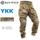 Тактический костюм с наколенниками, куртка + штаны Han Wild G3+ гармошка multicam мультикам XL - изображение 3