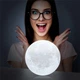 Нічник 3D світильник місяць Moon Touch Control 15 см, 5 режимів - зображення 3