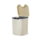 Ведро для мусора MVM настольное с крышкой BIN-06 2л Бежевое (BIN-06 2L BEIGE) - изображение 2