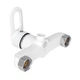 Смеситель для душа Lidz Latwa 010 (с душевым гарнитуром) (k40) LDLAT010WHI45426 White - изображение 3