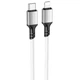Кабель для айфона Type-C Lightning, Borofone BX83 PD 20W/3A Silicone Белый, 1 метр (1010735-White) - изображение 1