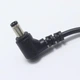 Кабель DC M to M 50cm (0.5m) угловые конекторы (90 градусов) 5.5x2.1mm black | Для роутера, ONU, GPON, терминала, конвертера, камеры - изображение 1