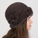 Шляпа норковая Меховой Стиль Роза 54/60 Кофе (012/G) - изображение 3