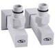 Кран SOLOMON угловой с американкой LUX 8888 1/2" CUBE WHITE 2шт - изображение 2