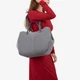 Сумка жіноча шкіряна шоппер велика Regina Notte Shopper 3782 Темно-сірий - зображення 2