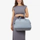 Сумка женская кожаная саквояж большая Regina Notte Travel bag 3787 Джинс - изображение 2