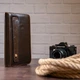 Кошелек мужской кожаный для карточек Vintage leather-14193 Коричневый - изображение 12