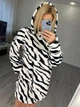 Fashions • Туника с капюшоном Vanessa Fashions 42-46 черно-белый (023/2-хал) - изображение 7