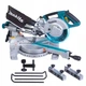 Пила торцювальна з протяжкою мережева Makita LS0815FLN (216 мм, 65 мм, 1400 Вт, LED, 14.1 кг) - зображення 1