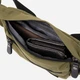 Сумка на пояс бананка мужская тканевая Vintage leather-20636 Зеленая - изображение 3