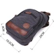 Сумка-рюкзак чоловіча 4.5 л Vintage leather-22172 Чорна - зображення 11