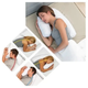 Анатомическая подушка Side Sleeper ортопедическая подушка для сна в виде подковы Белая (КМ-1527) - изображение 7