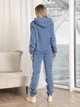 Спортивный костюм на флисе женский ISSA PLUS 11088B 4XL Синий (issa2007682481774) - изображение 2
