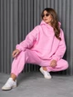 Спортивный костюм на флисе женский ISSA PLUS 13624 XL Розовый (issa2007682493906) - изображение 4